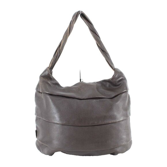 Desmo 15 x 18 x 6 Brown Large Zip Top Soft Pebbled Leather Purse - Picture 1 of 9
